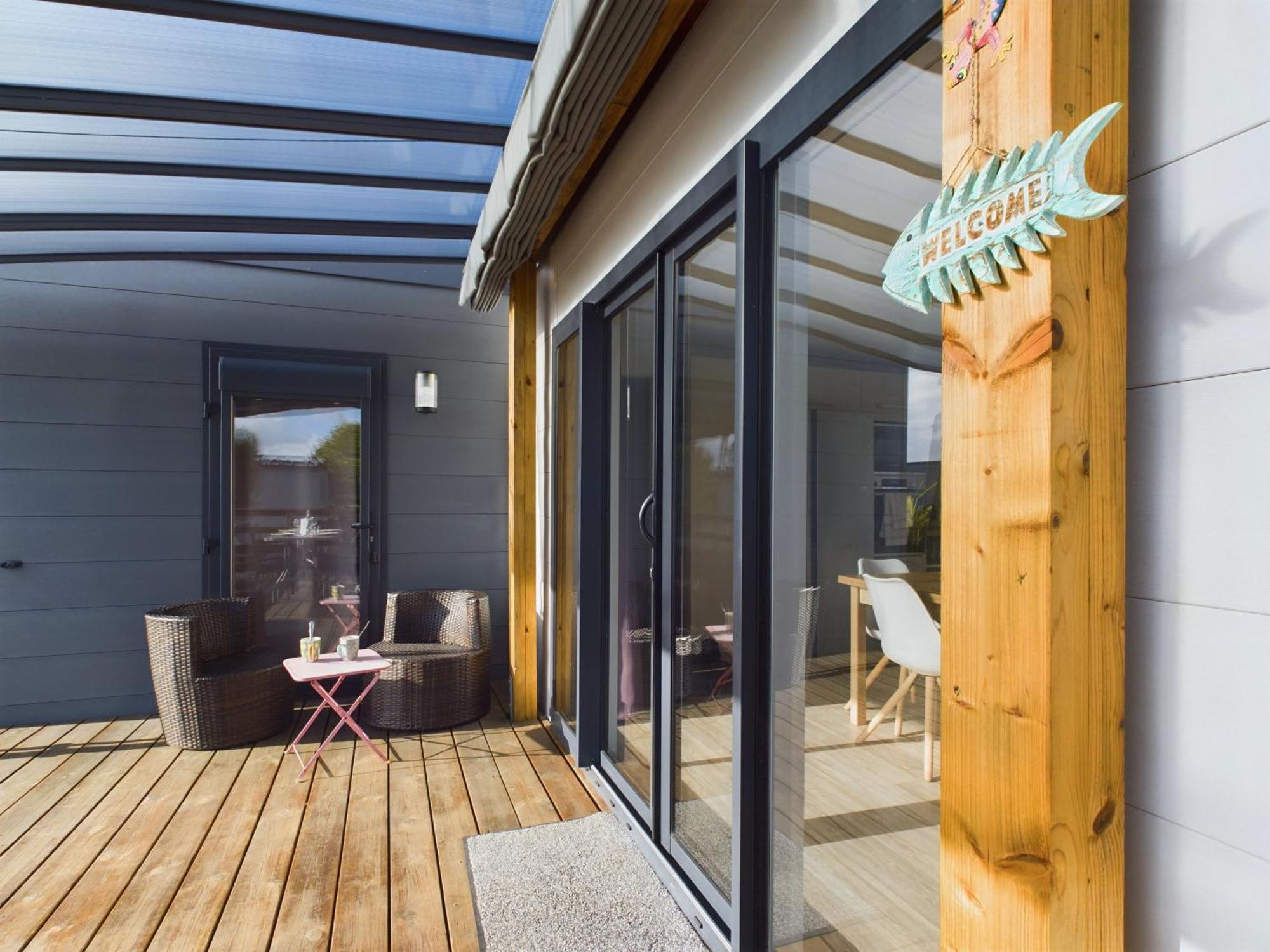 Beau Chalet Pour 4 Pers - Acces Piscine Chauffee Бретиньоль-сюр-Мер Экстерьер фото