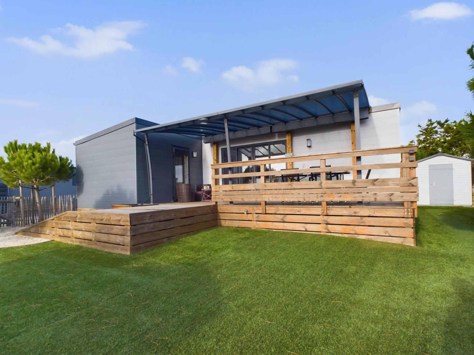 Beau Chalet Pour 4 Pers - Acces Piscine Chauffee Бретиньоль-сюр-Мер Экстерьер фото
