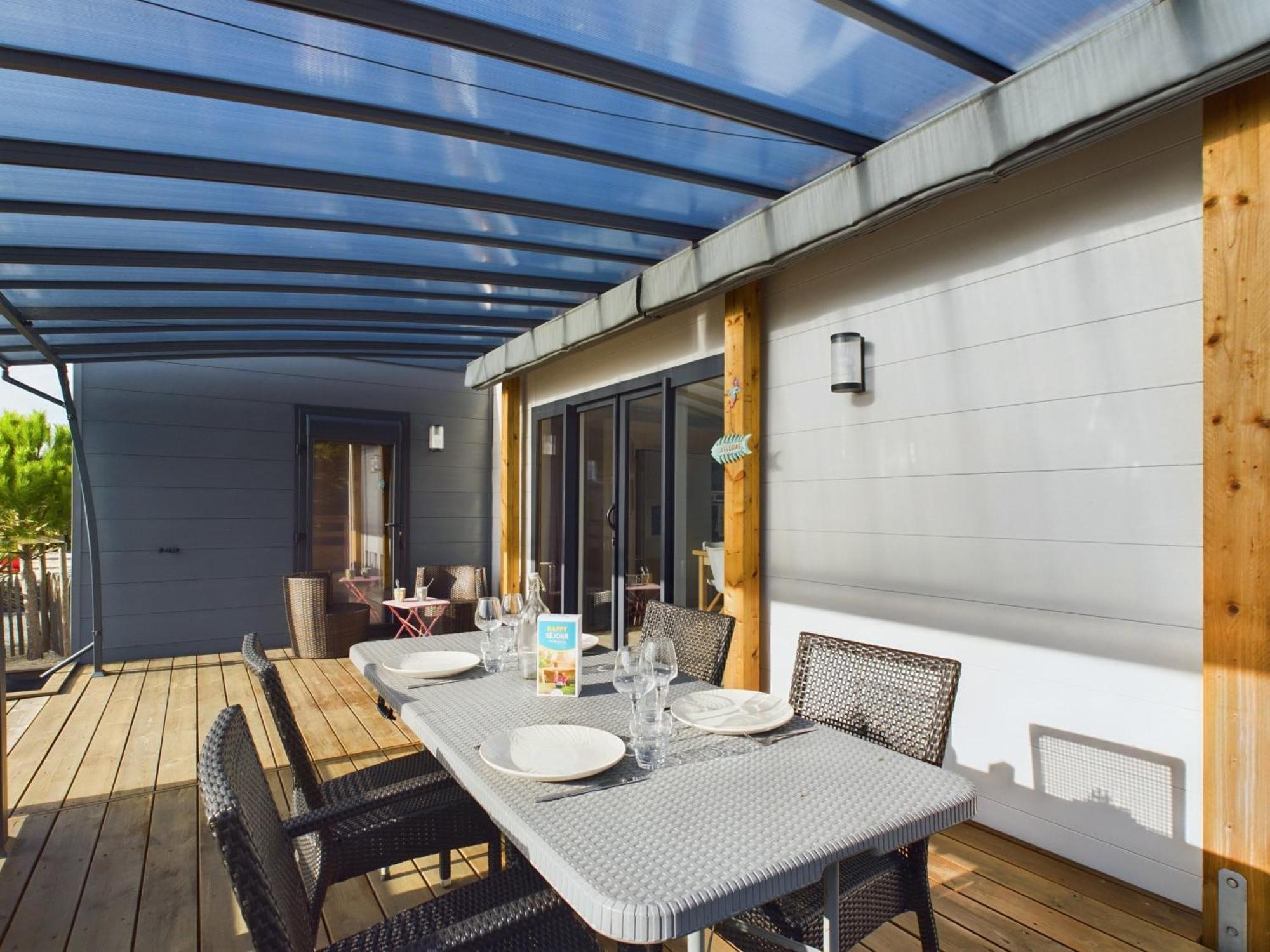 Beau Chalet Pour 4 Pers - Acces Piscine Chauffee Бретиньоль-сюр-Мер Экстерьер фото